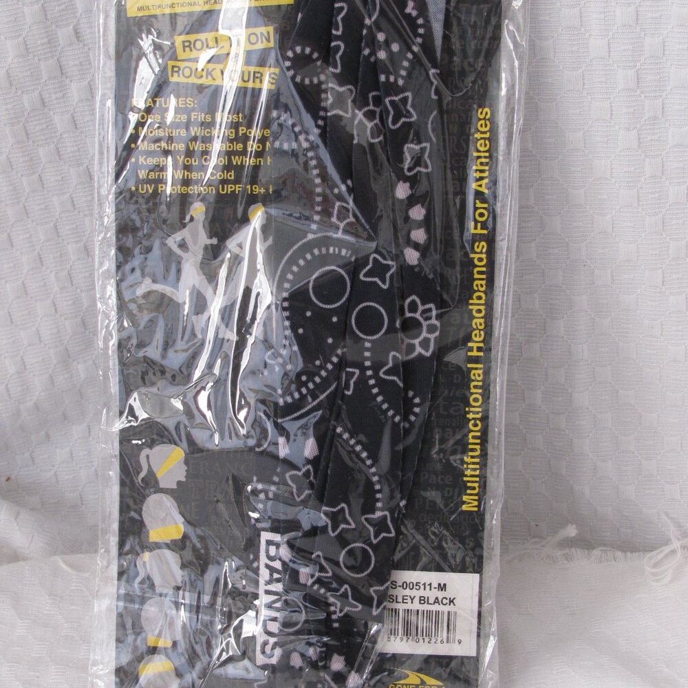 New - Rok Band Multipurpose Buff - Paisley Black - Picture 5 of 13